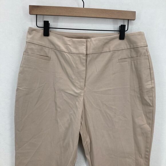 Ann Taylor Factory Ankle Pant Women's 8P Petite Brown Stretch Mid Rise Career - Picture 2 of 12